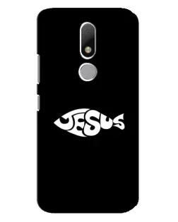 Чехол для Motorola Moto M с картинкой «Рыба Jesus»