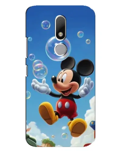 Чехол для Motorola Moto M с картинкой «Mickey и мыльные пузыри»