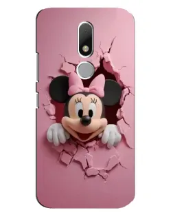 Чехол для Motorola Moto M с картинкой «Минни сквозь стену»
