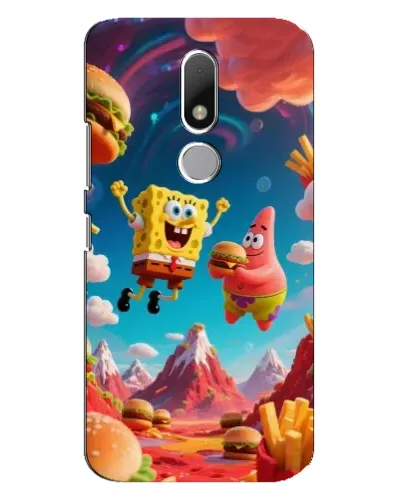 Чехол для Motorola Moto M с картинкой «Космический фастфуд»