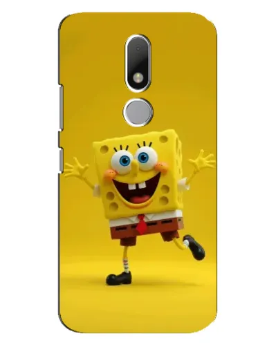 Чехол для Motorola Moto M с картинкой «Позитивный Губка Боб»