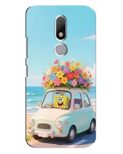 Чехол для Motorola Moto M с картинкой «Автомобильное путешествие»