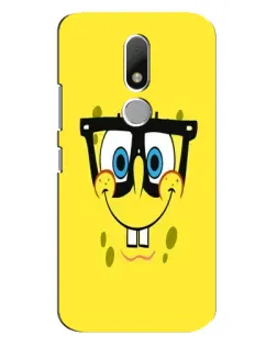 Чехол для Motorola Moto M с картинкой «Минималистичный Спанч Боб»
