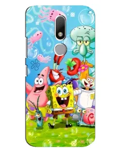 Чехол для Motorola Moto M с картинкой «Губка Боб и друзья»