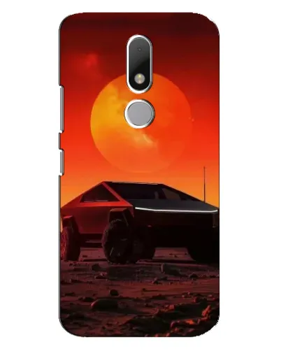 Чехол для Motorola Moto M с картинкой «Cybertruck на Марсе»