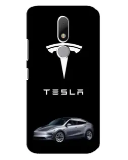 Чехол для Motorola Moto M с картинкой «Tesla Model Y»