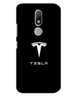 Чехол для Motorola Moto M с картинкой «Tesla White Logo»