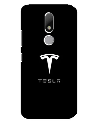 Чехол для Motorola Moto M с картинкой «Tesla White Logo»