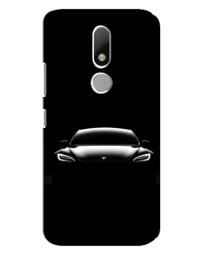 Чехол для Motorola Moto M с картинкой «Фары Tesla Night»