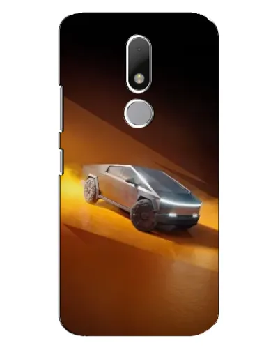 Чехол для Motorola Moto M с картинкой «Cybertruck в пустыне»