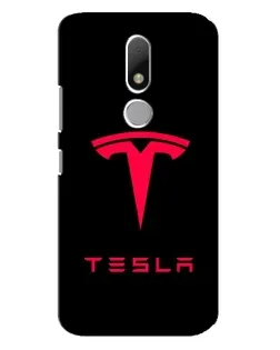 Чехол для Motorola Moto M с картинкой «Tesla Red Logo»