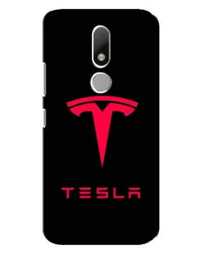 Чехол для Motorola Moto M с картинкой «Tesla Red Logo»