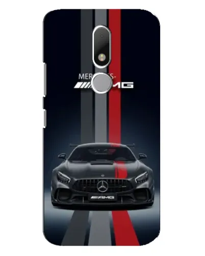 Чехол для Motorola Moto M с картинкой «Mercedes — белый карбон»