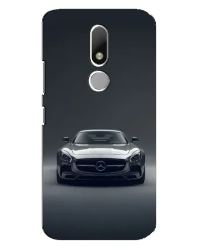 Чехол для Motorola Moto M с картинкой «Mercedes на черном»