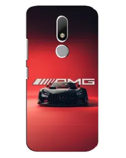 Чехол для Motorola Moto M с картинкой «Mercedes AMG — красная линия»