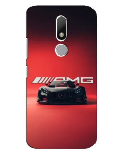 Чехол для Motorola Moto M с картинкой «Mercedes AMG — красная линия»