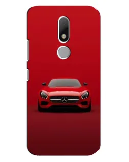 Чехол для Motorola Moto M с картинкой «Красный Mercedes AMG»