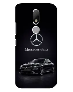 Чехол для Motorola Moto M с картинкой «Mercedes — решетка радиатора»