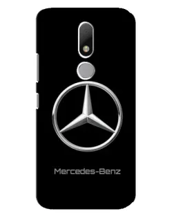 Чехол для Motorola Moto M с картинкой «Mercedes Silver Logo»