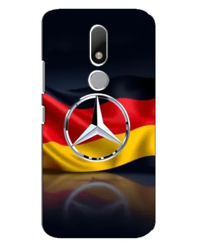 Чехол для Motorola Moto M с картинкой «Mercedes — флаг Германии»