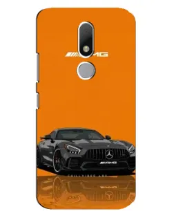 Чехол для Motorola Moto M с картинкой «Оранжевый Mercedes AMG»
