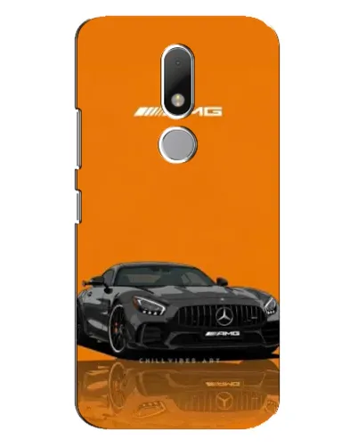Чехол для Motorola Moto M с картинкой «Оранжевый Mercedes AMG»