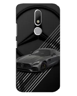 Чехол для Motorola Moto M с картинкой «Mercedes AMG — графика»
