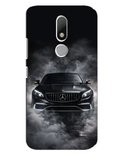Чехол для Motorola Moto M с картинкой «Mercedes в дыму»