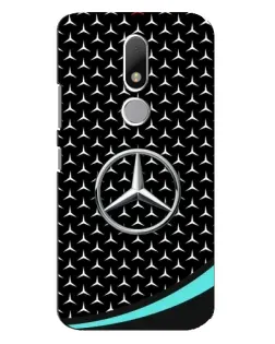 Чехол для Motorola Moto M с картинкой «Mercedes — бирюзовый акцент»