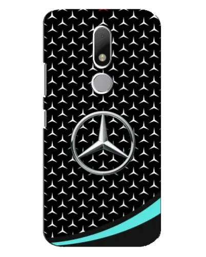 Чехол для Motorola Moto M с картинкой «Mercedes — бирюзовый акцент»