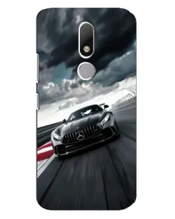 Чехол для Motorola Moto M с картинкой «Гоночный Mercedes AMG»