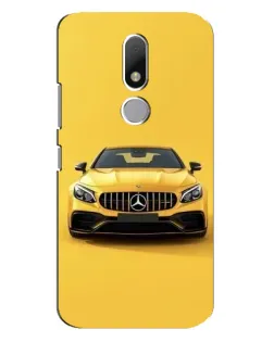 Чехол для Motorola Moto M с картинкой «Желтый Mercedes GT»