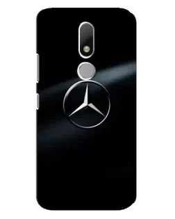 Чехол для Motorola Moto M с картинкой «Mercedes на металле»