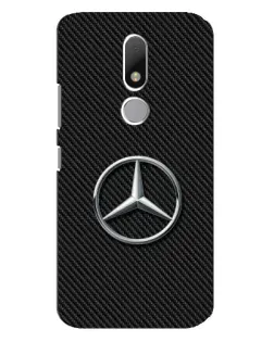 Чехол для Motorola Moto M с картинкой «Карбоновый Mercedes стиль»
