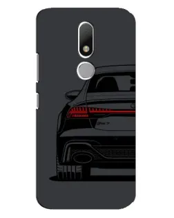 Чехол для Motorola Moto M с картинкой «Задняя часть Audi — арт»