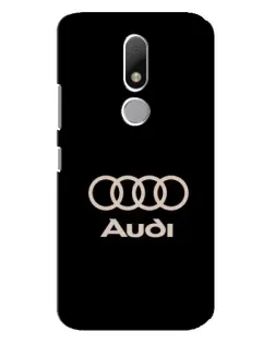 Чехол для Motorola Moto M с картинкой «Audi — золотой логотип»