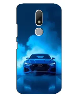 Чехол для Motorola Moto M с картинкой «Audi — голубая энергия»
