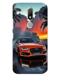 Чехол для Motorola Moto M с картинкой «Audi — закат»