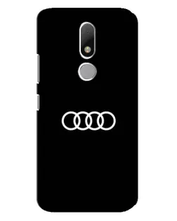 Чехол для Motorola Moto M с картинкой «Audi White Logo»