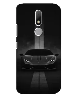 Чехол для Motorola Moto M с картинкой «Lamborghini симметрия дорог»