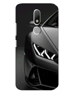 Чехол для Motorola Moto M с картинкой «Lamborghini фары детализация»