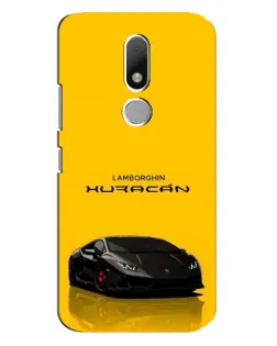 Чехол для Motorola Moto M с картинкой «Lamborghini Huracan черный»