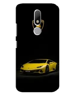 Чехол для Motorola Moto M с картинкой «Lamborghini желтый акцент»