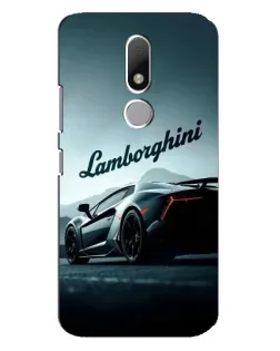 Чехол для Motorola Moto M с картинкой «Классическая надпись Lamborghini»