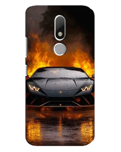 Чехол для Motorola Moto M с картинкой «Lamborghini в огне» Чехол для Motorola Moto M с картинкой «Lamborghini в огне»