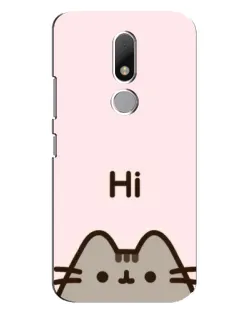 Чехол для Motorola Moto M с картинкой «Пушин говорит Hi» Чехол для Motorola Moto M с картинкой «Пушин говорит Hi»