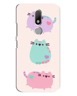 Чехол для Motorola Moto M с картинкой «Pusheen трио» Чехол для Motorola Moto M с картинкой «Pusheen трио»