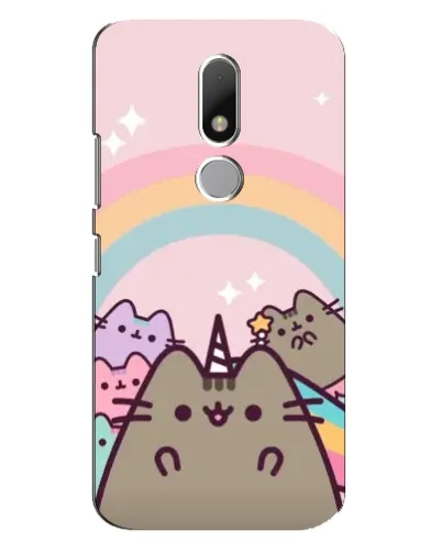 Чехол для Motorola Moto M с картинкой «Единорог Pusheen»