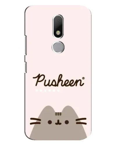 Чехол для Motorola Moto M с картинкой «Pusheen логотип»