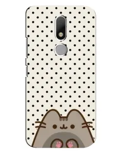 Чехол для Motorola Moto M с картинкой «Пушин в горошек»